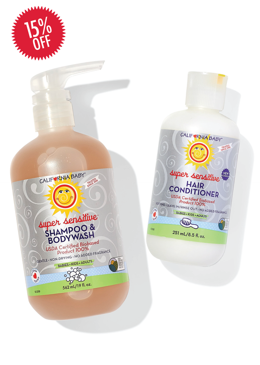 (No Fragrance) Super Sensitive™ Shampoo + Conditioner Bundle