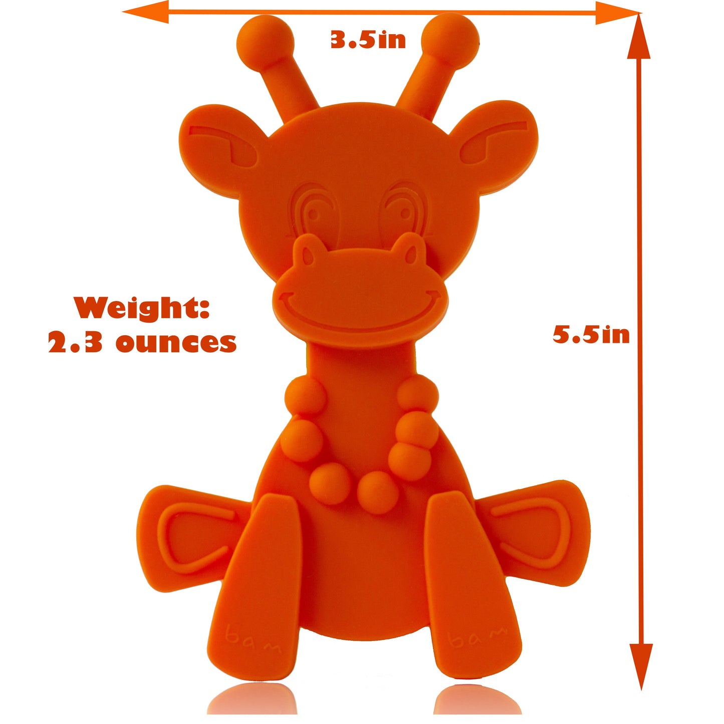 Little bamBAM Baby Teething Toy – Orange